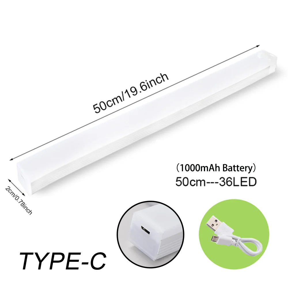 Motion Sensor LED Night Light — USB Rechargeable Cabinet Light
